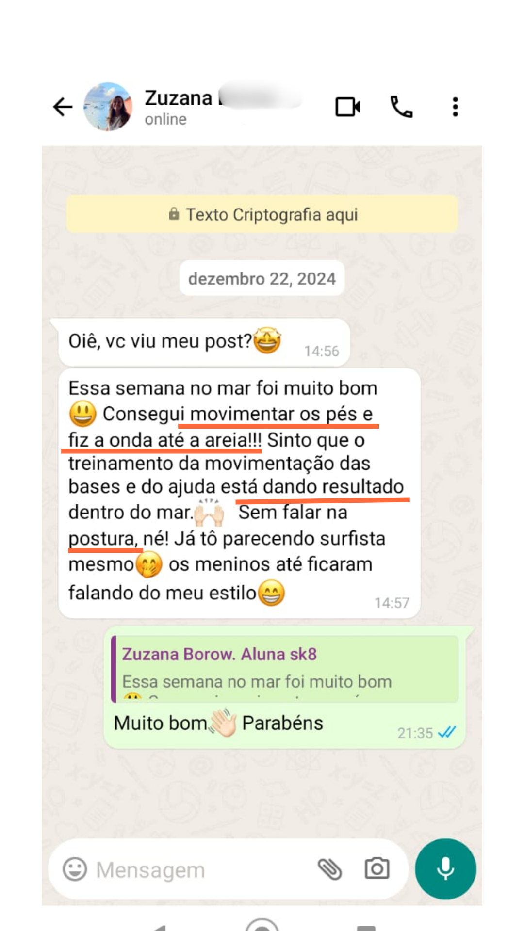 Depoimento Zuzanna